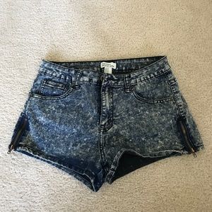 Forever 21 Acid Wash Jean Shorts